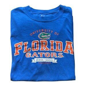 J America FLORIDA GATORS Est 1853 Blue 100% Cotton T-Shirt Size Adult XL